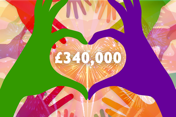 £340,000 donated to date!